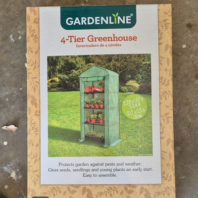 #ad #ad Gardenline 4 Tier Portable Greenhouse Steel Frame Durable 2.28x1.67x5.24 ft $35.58