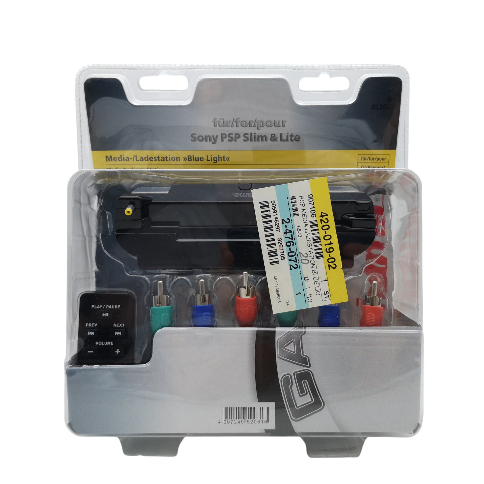 Mediastation Ladestation für Sony PSP Slim & Lite TV Beamer Anschluss hama - NEU