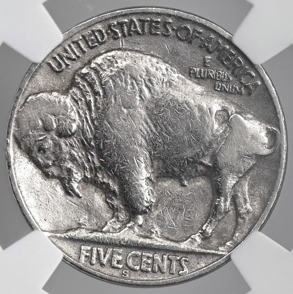 1918-S   5C BUFFALO NICKEL  NGC VF DETAILS "CLEANED"   #8404748-001 - Image 3 of 4