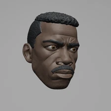 1/10 Scale Head Sculpt: Jax (Mortal Kombat)