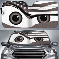 Cool Eyes Car Sunshade Us Flag Car Accessories