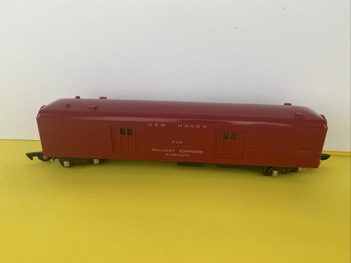 Vintage American Flyer S-Gage 718 Red New Haven Operating Mail Pick-Car_ - Picture 3 of 8