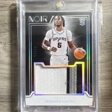 2024-25 Panini Noir Stephon Castle #RJM-CAS RC Rookie Jumbo Materials Patch /20