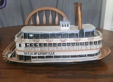 Vintage Louisville Stoneware Belle Of Louisville Steamboat Cookie Jar  Rare...