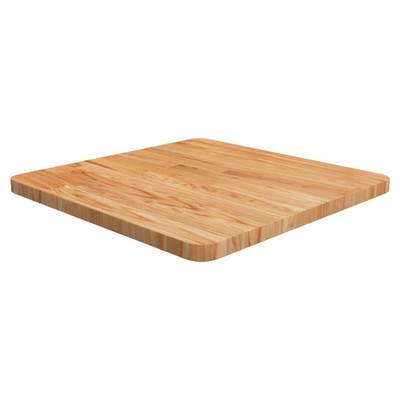 Tischplatte Eiche massiv hellbraun 50x50x2,5cm unbehandelt rustikal eckig Platte für Cafe