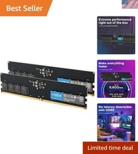 64GB DDR5 RAM Kit (2x32GB) 4800MHz CL40 - Ultimate Performance for Gaming
