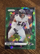 ADISA ISAAC RAVENS 2024 PANINI PRIZM FOOTBALL GREEN ICE PRIZM 