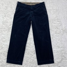 Polo Ralph Lauren Pants Mens 38x30 Blue Corduroy Preston Pant Cotton Casual Men