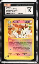 TOGETIC [POP 7!] #39 REVERSE HOLO AQUAPOLIS POKEMON CGC 10 on eBay