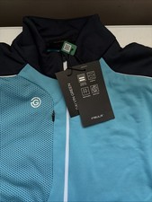 Galvin Green Dave Pullover Golf Outerwear Sweater Top Men Aqua Navy Large L