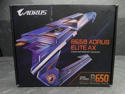 GIGABYTE B650 AORUS ELITE AX (Socket AM5) AMD B650 ATX DDR5 Wi-Fi 6E Motherboard