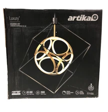 Artika Luxury 29-Watt LED Black Modern Industrial Island Light Hanging Pendant