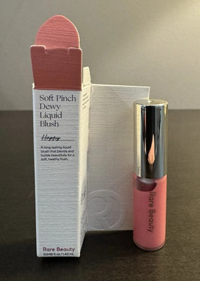 Rare Beauty Soft Pinch Liquid Blush, Shade HAPPY, Mini Sample .048oz/1.43ml NIB