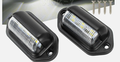 2 Stück Kennzeichenleuchte hinten Lampe LKW Anhänger Wohnwagen LKW