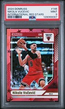 2024 PANINI DONRUSS INTERNATIONAL RED STARS #146 NIKOLA VUCEVIC 17/125 PSA 9