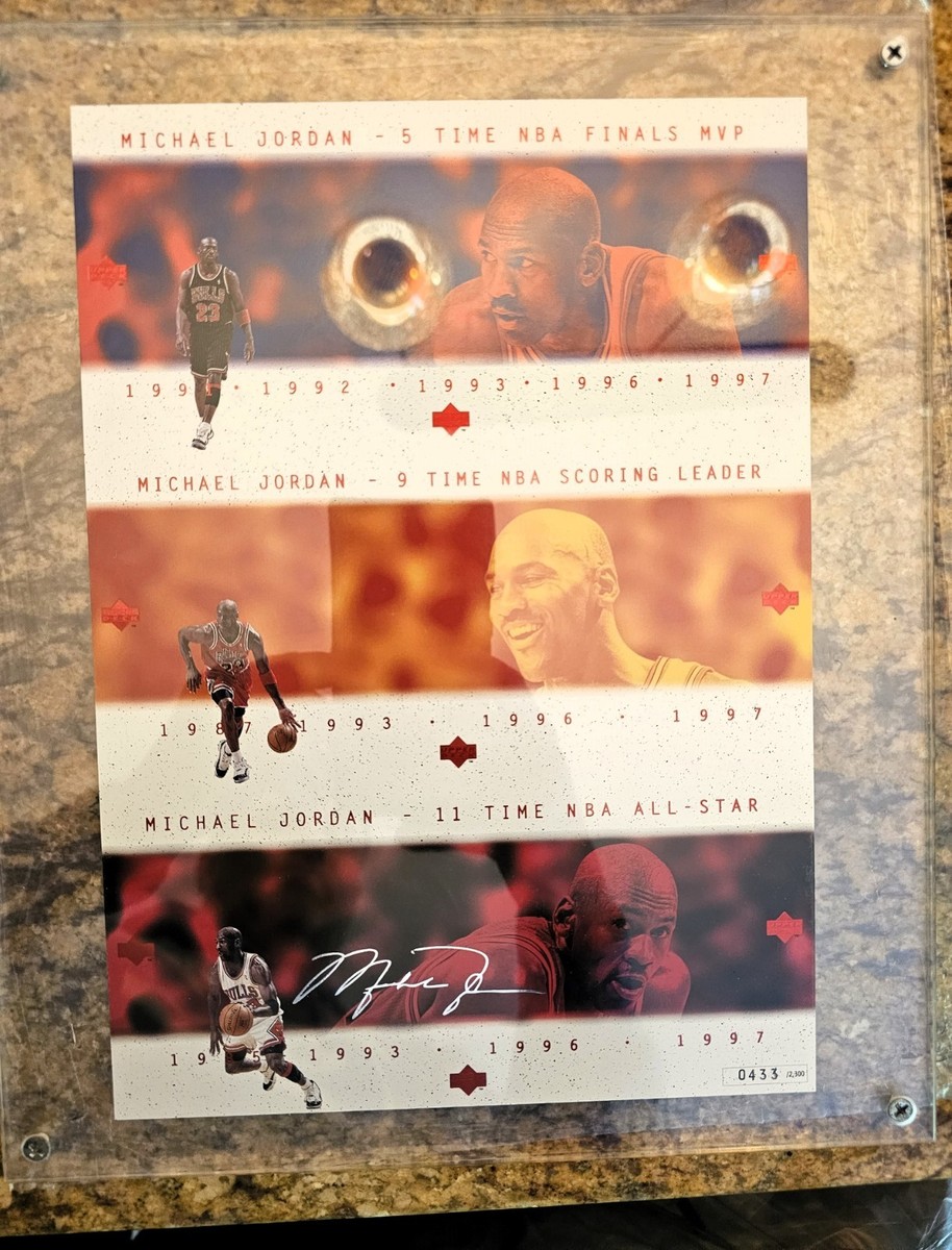 ＠NBA ジョーダン コメモラティブカード (UPPER DECK 1997) 1997 Upper Deck Michael Jordan Japanese Uncut Commemorative
