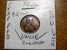 Gem Brilliant Uncirculated  TONED/SOME RED 1926-P Lincoln Penny L1