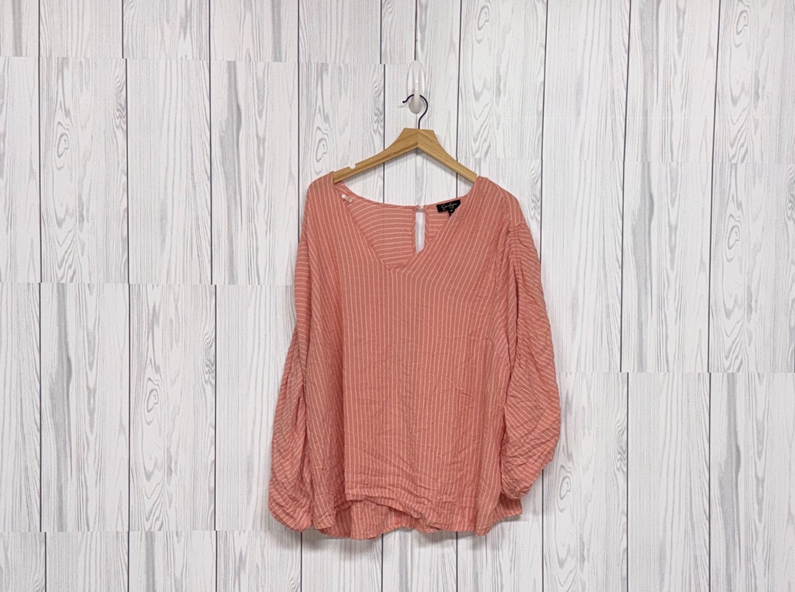 Jessica Simpson top womens size 2x long sleeve multicolored patterned pullover
