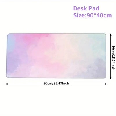 40*90cmCloud Gradient Gaming Keyboard & Mouse Pad with Ergonomic Wrist Rest - Pa