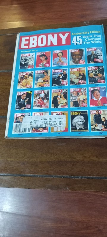 Ebony Magazine Nov 1990 45th Anniversary Ed 45 Yrs  Rare African American Retro