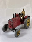 Vintage Dinky Toys 27a Massey-Harris Tractor with Metal Driver Farm Vehicle UK