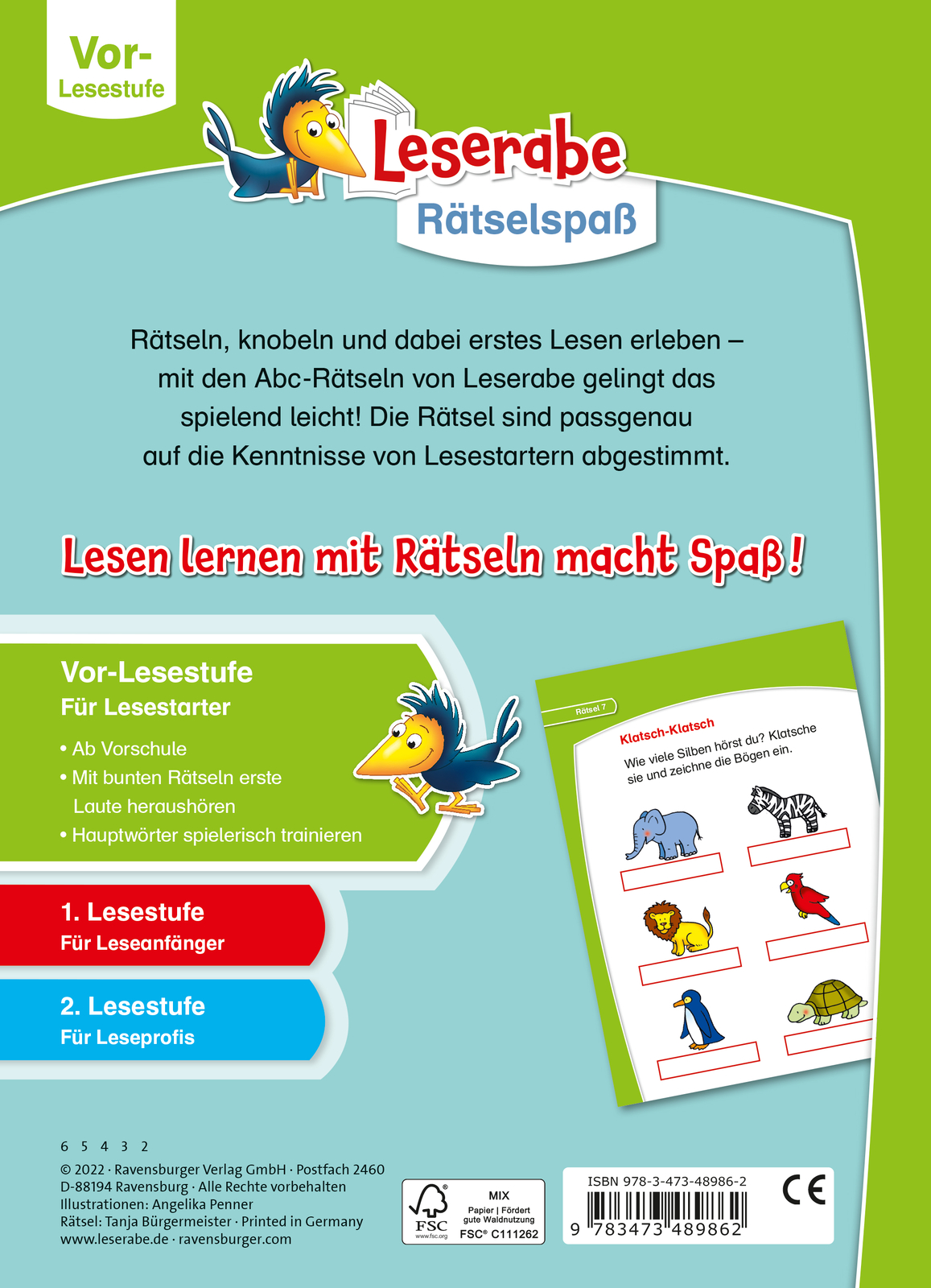 Thumbnail - Tanja Bürgermeister; Angelika Penner / Ravensburger Leserabe