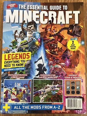 THE ESSENTIAL GUIDE TO MINECRAFT 2022 LEGENDS ALL THE MOBS FROM A-Z +POSTERS