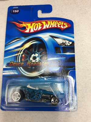 2006 Hot Wheels Mainline #150 Deuce Roadster Mtflk Blue w/5 spoke