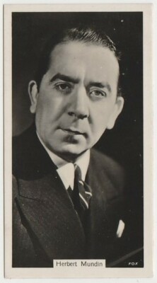 john sinclair tobacco Herbert Mundin 1937 John Sinclair Film Stars Tobacco Card #13