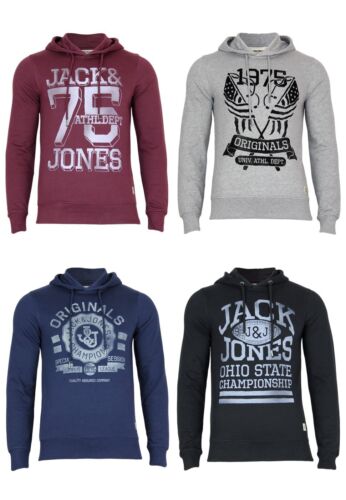Jack & Jones Herren Sweatshirt Jjor Sign Sweat Hood | Kapuze Freizeit Design - Afbeelding 1 van 5