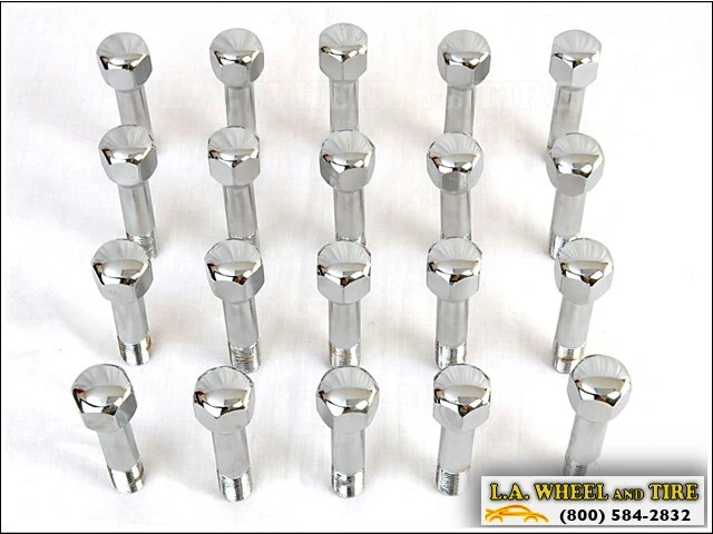 Juego de 20 pernos cromados estilo Ferrari 360 430 612 458 Spider Maserati LB2750 Foto 3 de 4