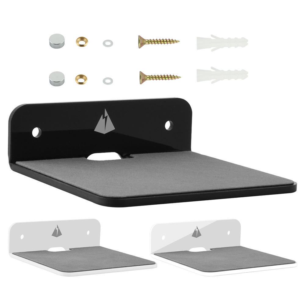 Floating Shelf Wall Mounted Small Display Shelves Speaker Holder Rack  Acrylic UK