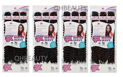 Obsession Synthetic Crochet Tight Curl Hair Extension Braid - WATER WAVE 16 inch