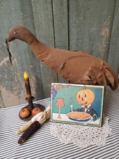 VINTAGE PRIMITIVE VICTORIAN  STYLE THANKSGIVING HALLOWEEN PUMPKIN MAN PIE SIGN