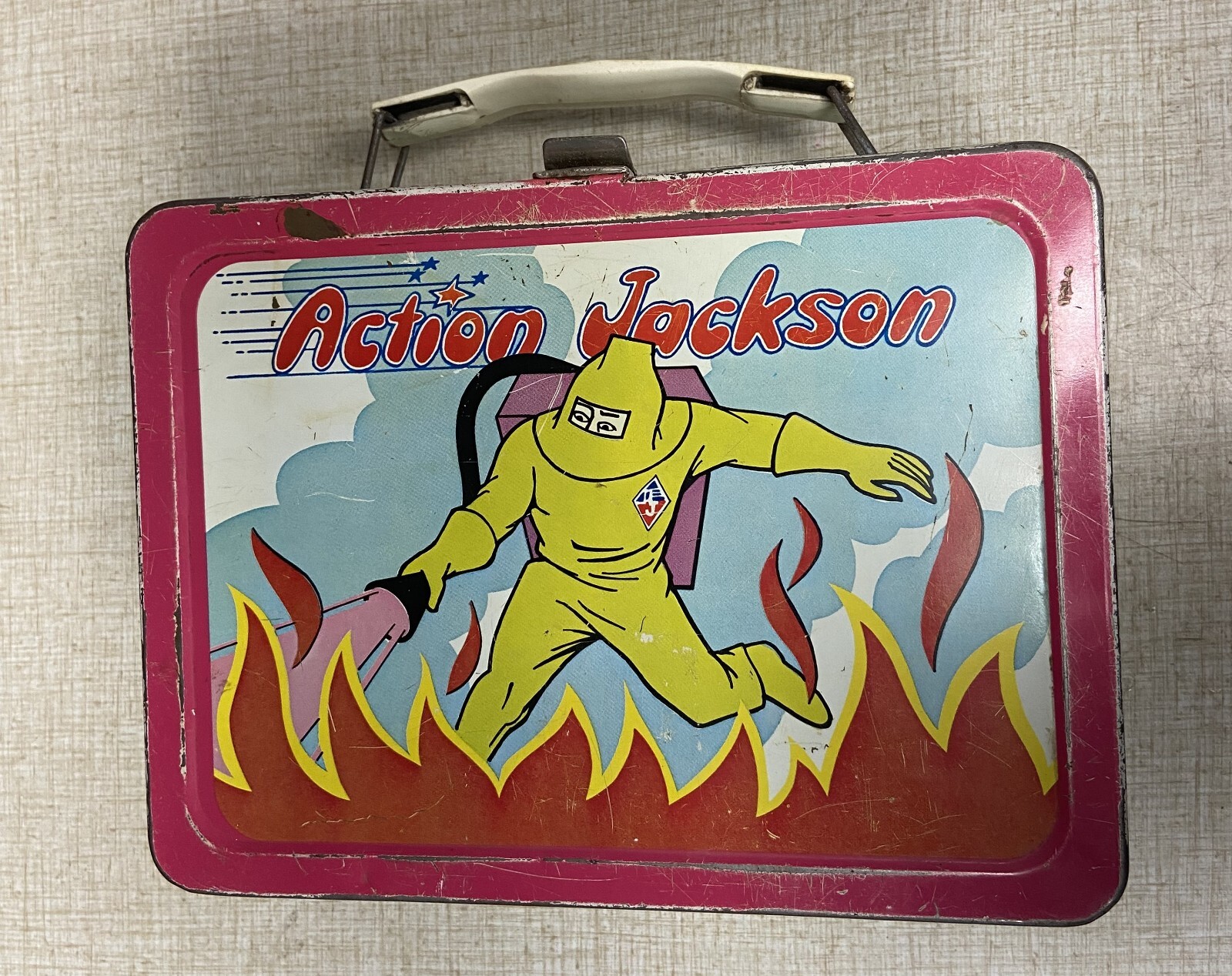 1973 Action Jackson Lunchbox with Thermos eBay