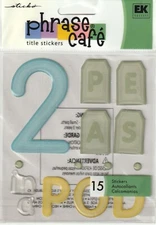 Jolee's Boutique 3D Phrase Café 2 PEAS IN A POD Theme 65030 Fast FREE Ship!
