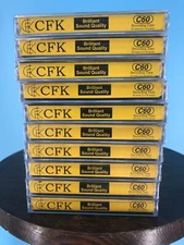 CFK HXC60 TYPE 1 60 Minute Standard Music Grade Audio Cassette (10 Pack)