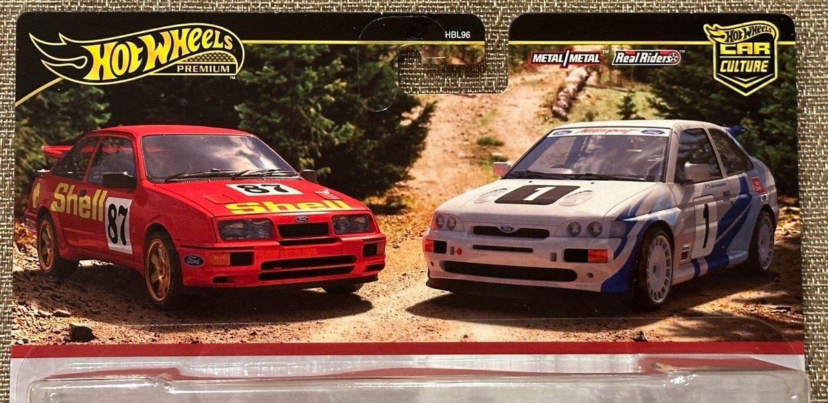 2024 Hot Wheels Premium 2 Pack '87 Ford Sierra & '93 Ford Escort