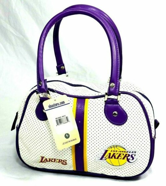 NBA Los Angeles Lakers Handbag Purse Tote Bowler Style Bag "new" for