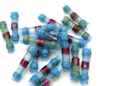  10 PCS  665143-000 Tyco Solder Sleeve Shield Terminator S01-01-R -- NOS