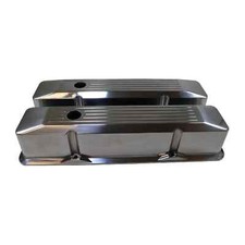 Rpc R6154 Sbc Ball Milled Polished Aluminum Recessed Valve Covers Baffled Rpc R6154 Sbc Ball Milled Polished Aluminum Recessed Valve Covers Baffled