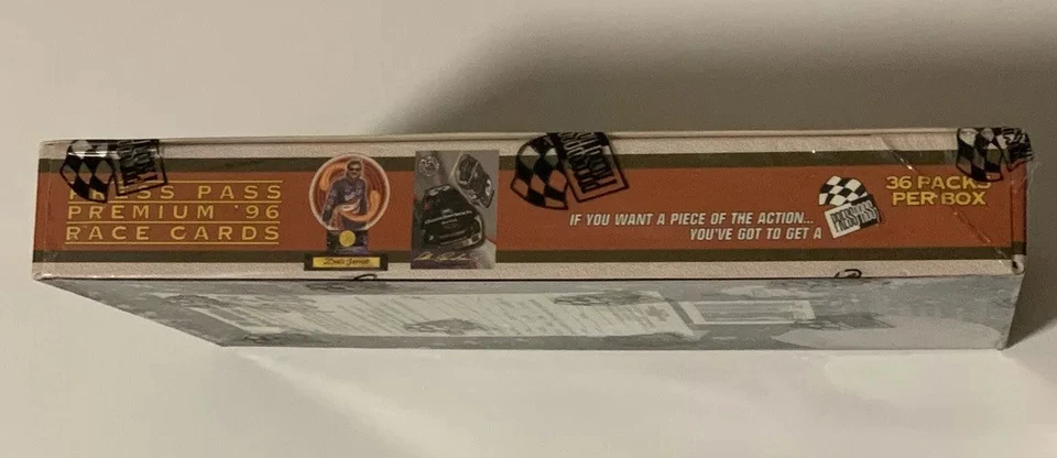 1996 Press Pass Premium NASCAR Racing Hobby Box Factory Sealed Earnhardt 36 Pack - Image 3 of 3