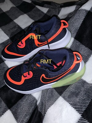 NEW Nike Joyride Dual Run Shoes NAVY BLUE/HYPER ORANGE GS Boys 7Y