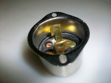HUBBELL ROUND 2 PRONG MALE TWIST-LOCK CHASSIS AC CONNECTOR  MADE IN USA
