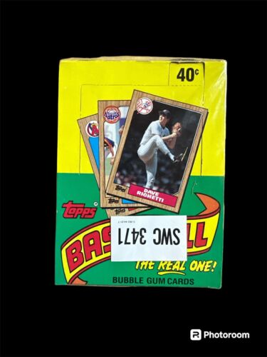 TOPPS 1987 werkseitig versiegelte Wachs-Baseballbox mit Gummi Barry Bonds RC Bo Jackson RC - Bild 1 von 5
