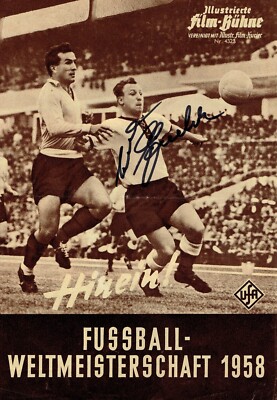 Illustrierte Film-Bühne Hinein! Nr. 4323 Fussball-WM 1958 - Autogramm Uwe Seeler