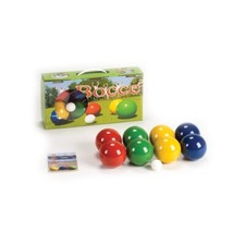Gioco bocce in agglomerato di legno diametro mm. 70 in scatola litografata