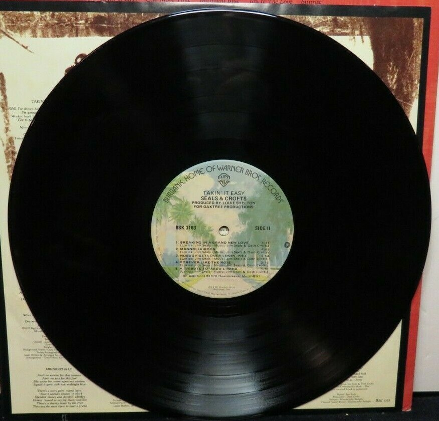 SEALS & CROFTS TAKIN' IT EASY (VG+) BSK3163 LP VINYL RECORD eBay