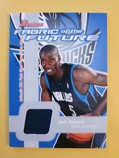 2003-04 Bowman Fabric of the Future Josh Howard #JHO Rookie RC