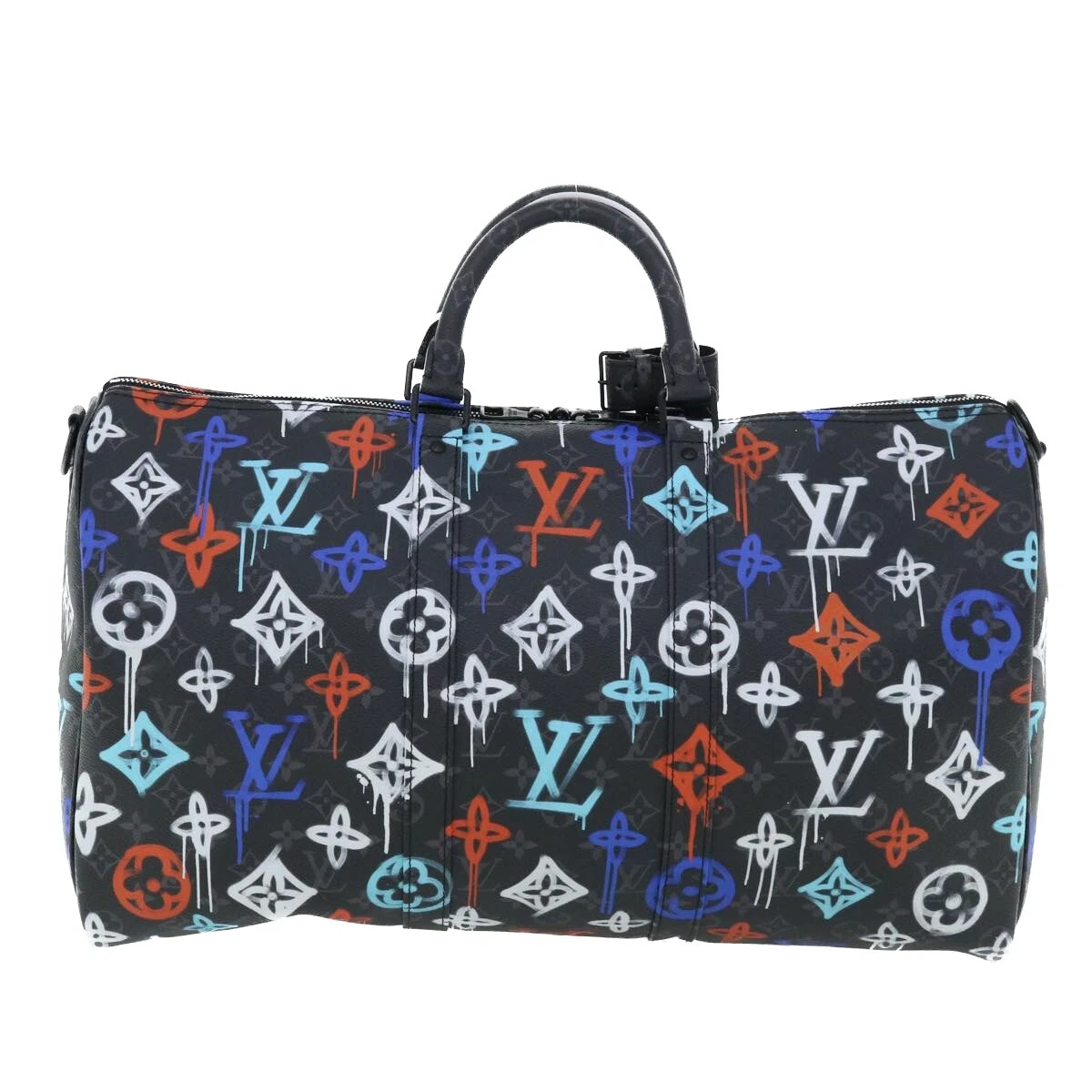 LOUIS VUITTON Monogram Eclipse Keepall Bandouliere 50 Boston 
